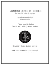 Laetabitur justi in Domino SATB choral sheet music cover